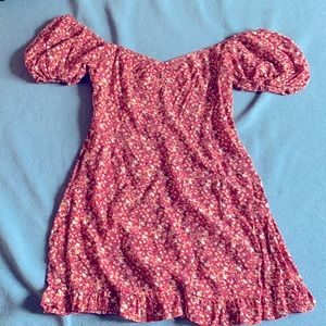 Mini Ruffle Floral Dress